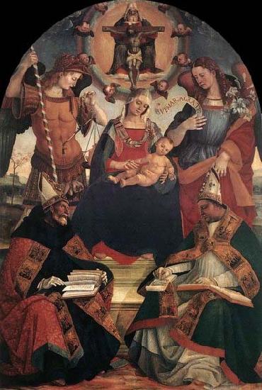 Luca Signorelli The Trinity, the Virgin and Two Saints Sweden oil painting art